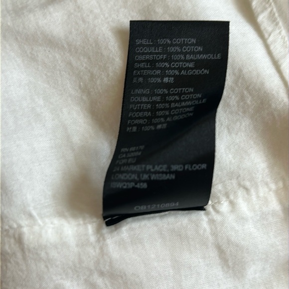 Urban Outfitters Prairie Coquette Milkmaid 100% Cotton White Puff Sleeve Dress M - Picture 8 of 9